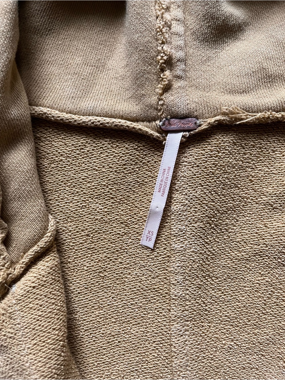 Free People Kara Cardi Zip Up Oversized Slouchy Cotton Hoodie in Golden Yellow - Picture 6 of 15